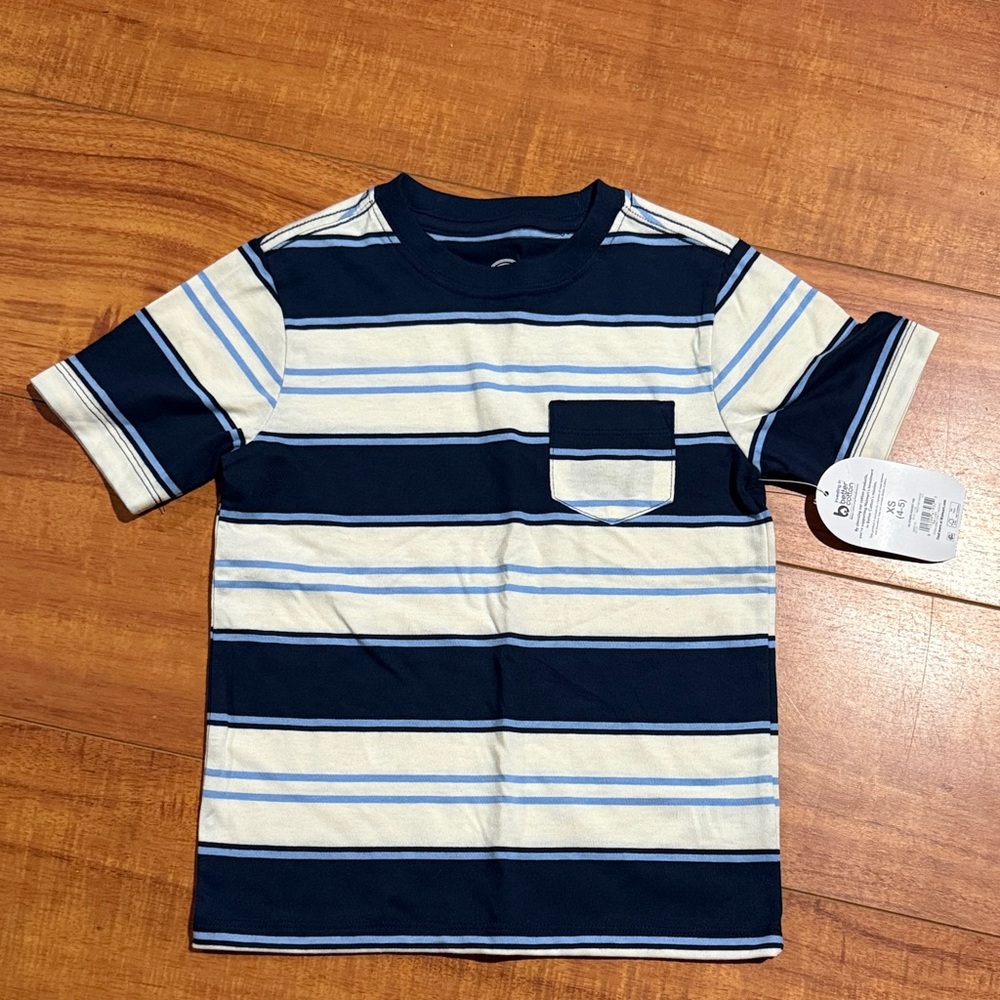 Striped Kids Shirt with Pocket
